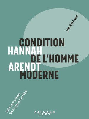 cover image of Condition de l'homme moderne--Nouvelle édition 2018